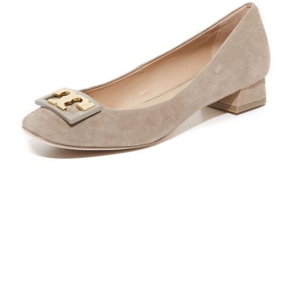 Tory Burch - Gigi Pump, Block Heel Suede, Size 7.5 - Picture 2 of 7